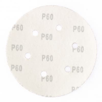 Круг абразивный на ворсовой подложке под липучку, перфорированный, P 100, 150 мм, 5 шт Matrix 73839