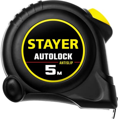 STAYER АutoLock 5м / 25мм рулетка с автостопом 2-34126-05-25_z02
