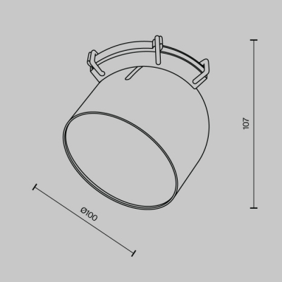 Трековый светильник Maytoni Cup TR124B-12W3K-B