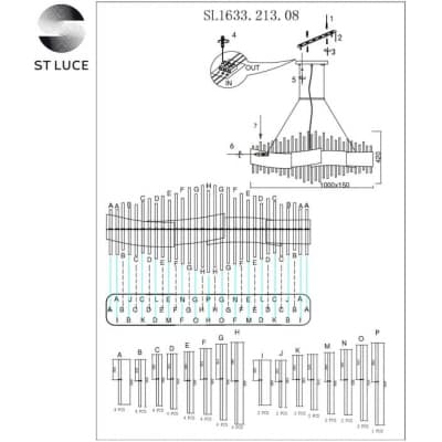 Потолочная люстра ST Luce Olvera SL1633.213.08