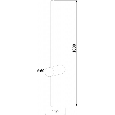 Настенный светильник Elektrostandard Cane MRL LED 1121 черный