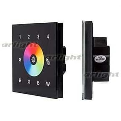 Сенсорные диммеры Arlight Sens SR-2812-IN Black (12-24V,RGBW,DMX,4зоны) 021043