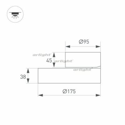 Спот Arlight RONDO FLAP 028164