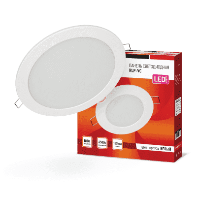 Светодиодный светильник IN HOME RLP-VC 18Вт 6500К IP40 белый 4690612024547