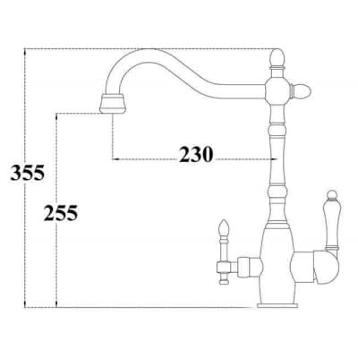 Смеситель для кухонной мойки ZORG Sanitary  (ZR 312 YF-33-NICKEL)