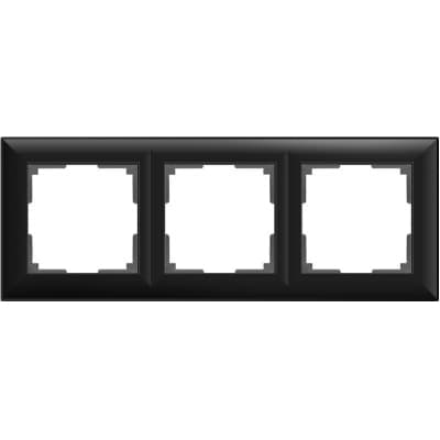 Рамка на 3 поста Werkel Fiore WL14-Frame-03 черный матовый 4690389109140