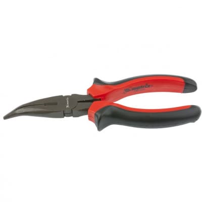 Длинногубцы изогнутые Black Nickel, 160 мм, двухкомпонентные рукоятки Matrix 17458