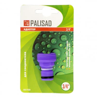 Адаптер пластмассовый, 3/4, внешняя резьба Palisad 65750