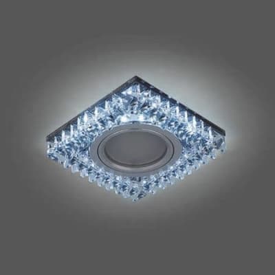 Встраиваемый светильник Gauss Backlight BL032 черный кристалл/хром GU5.3 Led 4100K