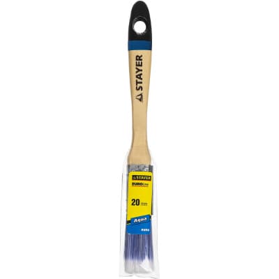 Кисть плоская STAYER 20 мм, 3/4", щетина искусственная AQUA 01062-020