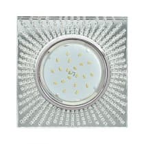 Встраиваемый светильник Ecola GX53 H4 5352 Glass хром/прозрачный FW53SGECB