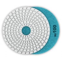 ЗУБР 125мм №100 алмазный гибкий шлифовальный круг (Черепашка) для мокрого шлифования 29867-100