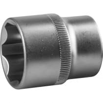 Торцовая головка ЗУБР 1/2", 24 мм, Cr-V сталь, хромированная 27725-24_z02