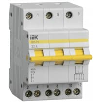 Выключатель-разъединитель IEK трехпозиционный ВРТ-63 3P 32А MPR10-3-032
