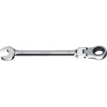 Комбинированный гаечный ключ ЗУБР трещоточный шарнирный 19 мм, 27101-19