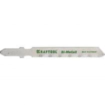 Полотна для лобзика KRAFTOOL по металлу Bi-Met, EU-хвост., шаг 1.2 мм, 55 мм, 2 шт. 159555-1.2