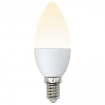 Лампа светодиодная Uniel LED C37 6W WW E14 FR MB UL-00002373