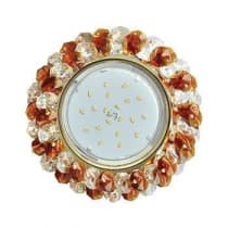 Встраиваемый светильник Ecola GX53 H4 5341 Glass золото/прозрачный/янтарь FA53RYECB