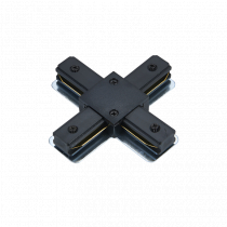 Коннектор X-тип IN HOME XRB-BL для шинопровода RB черный 4690612060668
