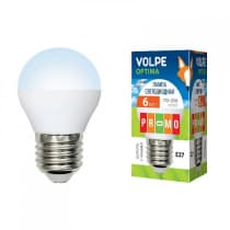 Лампа светодиодная Volpe LED G45 6W DW E27 FR O UL-00001070