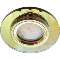 Встраиваемый светильник Ecola MR16 DL1654 GU5.3 Glass золото/прозрачный FG1654EFF