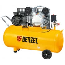 Компрессор пневматический, 2,2 кВт, 370 л/мин, 100 л Denzel 58091
