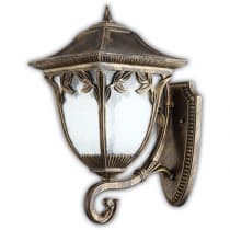 Светильник садово-парковый, серии «Афина» FERON PL4071 1*60W, E27, 230V, IP44, цвет черное золото 11483