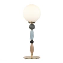 Настольная лампа Odeon Light Palle 5405/1T золотой/коричневый/голубой/белый матов./металл/керамика/стекло E14 1*40W