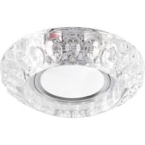 Светильник потолочный встраиваемый FERON CD987, под лампу с LED подсветкой 15LED*2835 SMD 4000K, MR16 G5.3 32664