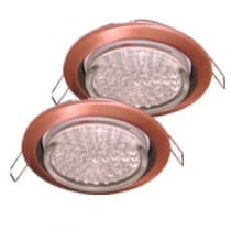 Встраиваемый светильник Ecola GX53 H4 2 pack черненая медь FP53P2ECB