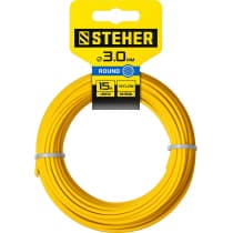 Леска для триммера КРУГ 3.0 мм  15 м STEHER 75001-3.0