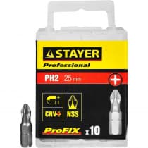 Биты STAYER PH2, 25 мм, 10 шт 26201-2-25-10_z01
