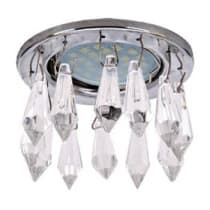 Встраиваемый светильник Ecola MR16 CR1003 GU5.3 Glass хром/прозрачный FH16RVECB