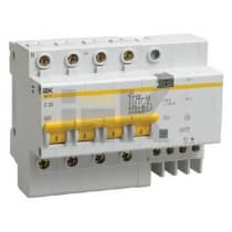 Дифференциальный автоматический выключатель IEK АД14 4Р 25А 100мА MAD10-4-025-C-100