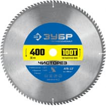 ЗУБР Чисторез 400 x 30мм 100Т, диск пильный по дереву 36905-400-30-100_z01