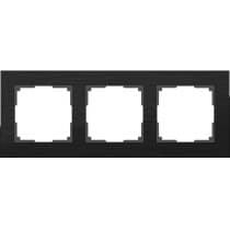 Рамка на 3 поста Werkel Aluminium WL11-Frame-03 черный алюминий  4690389110467