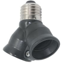 Переходник Ecola base  с цоколя E27 на 2хE27 Черный A7T27BEAY