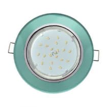 Встраиваемый светильник Ecola GX53 H4 5310 Glass хром/изумруд FC53RNECH