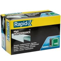 Плоские скобы RAPID супертвердые, профессиональные, тип 140 (G / 11 / 57), 8 мм, 5000 шт., 11908111