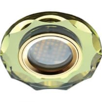 Встраиваемый светильник Ecola MR16 DL1653 GU5.3 Glass золото/прозрачный FG1653EFF