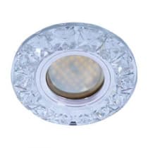 Встраиваемый светильник Ecola MR16 DL1661 GU5.3 Glass хром/прозрачный FK16RGECB