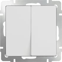 Выключатель двухклавишный проходной Werkel WL01-SW-2G-2W белый 4690389045561