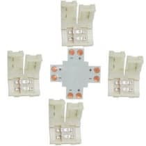 Коннектор для светодиодной ленты 2835/3528 Ecola LED Strip Connector жесткий X SC28UXESB
