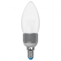 Лампа светодиодная Uniel LED C37P 5W NW E14 FR DIM 08748