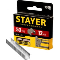 STAYER 12 мм скобы для степлера тонкие тип 53, 1000 шт 3159-12_z02