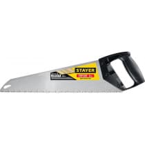 Ножовка ударопрочная (пила) "topcut" 400 мм, 5 tpi, быстрый рез поперек волокон, для крупных и средних заготовок, Stayer 15061-40_z02