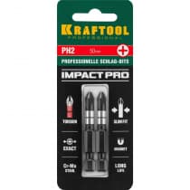 Биты KRAFTOOL PH2, 50 мм, 2 шт., Cr-Mo сталь 26191-2-50-S2