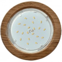 Ecola GX53 H4 светильник встраив. без рефл. дерево Темный Орех 38x106 (к+) SN53H4ECB