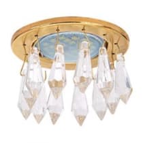 Встраиваемый светильник Ecola MR16 CR1003 GU5.3 Glass золото/прозрачный FZ16RVECB