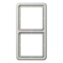 Рамка 2 поста JUNG CD 500, светло-серый, CD582LG